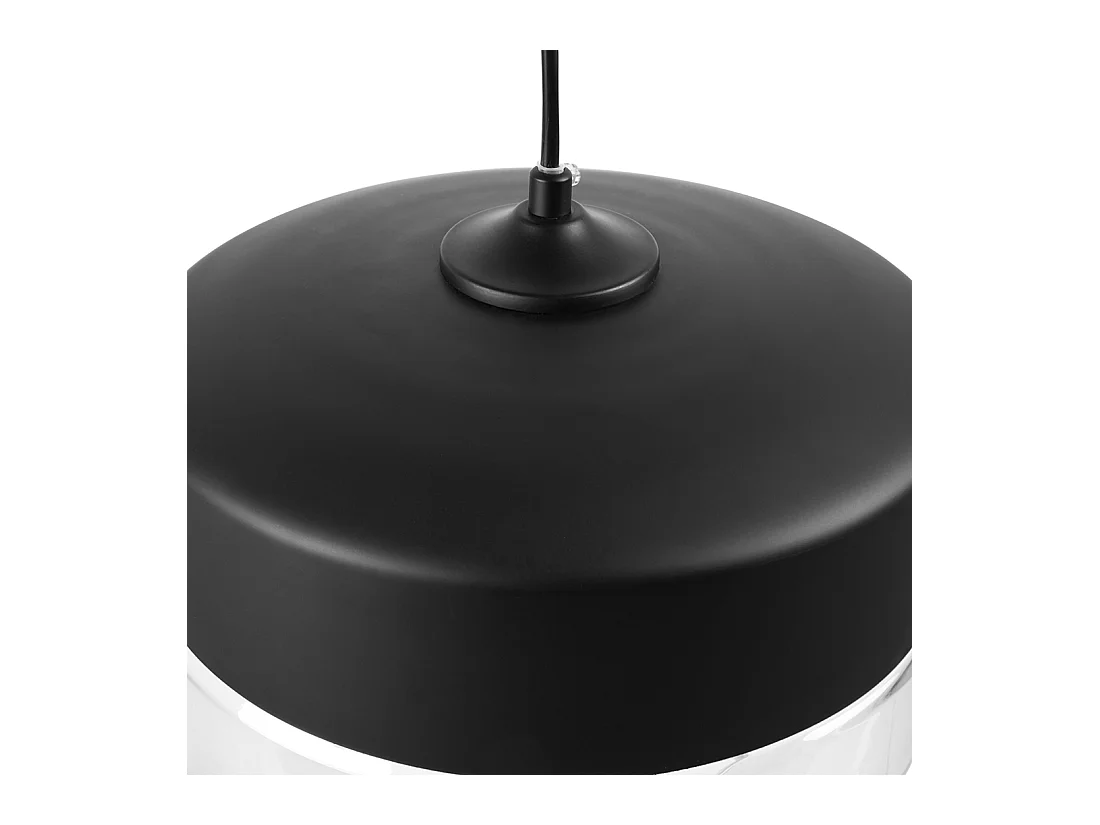 Lampe suspension MURRAY Verre Noir