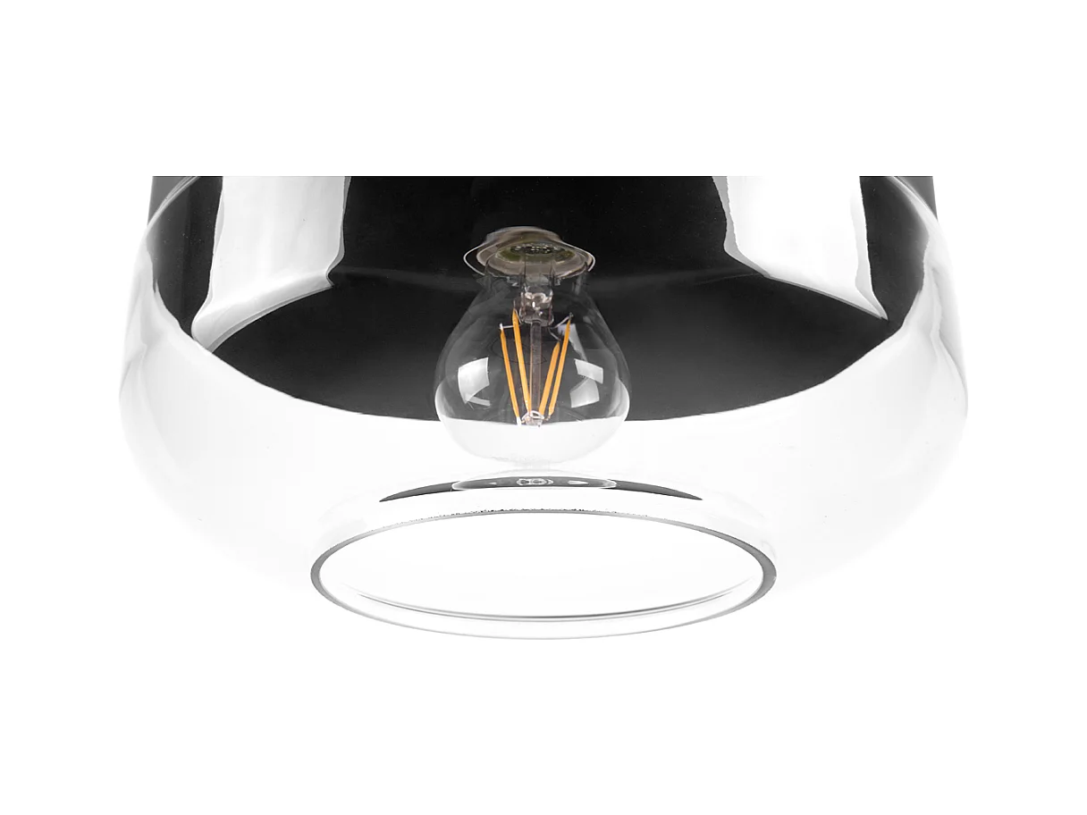 Lampe suspension MURRAY Verre Noir