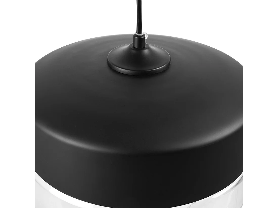 Hängelampe MURRAY Glas Schwarz