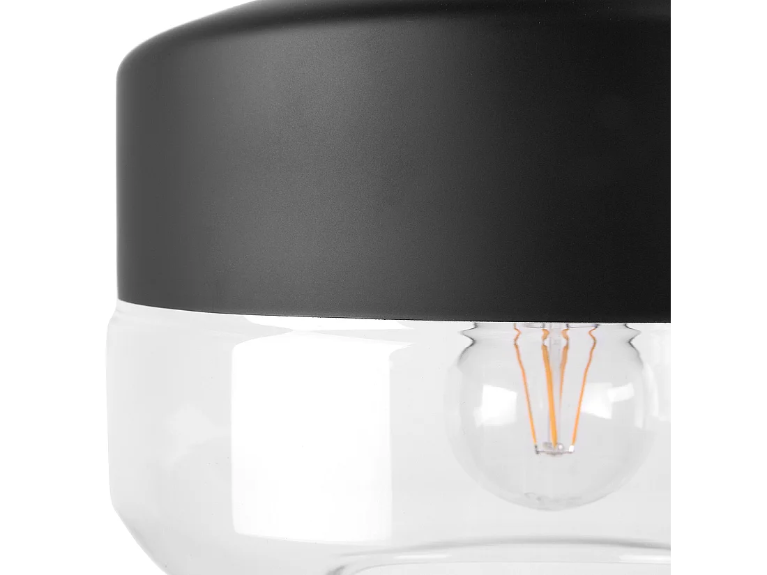 Hängelampe MURRAY Glas Schwarz