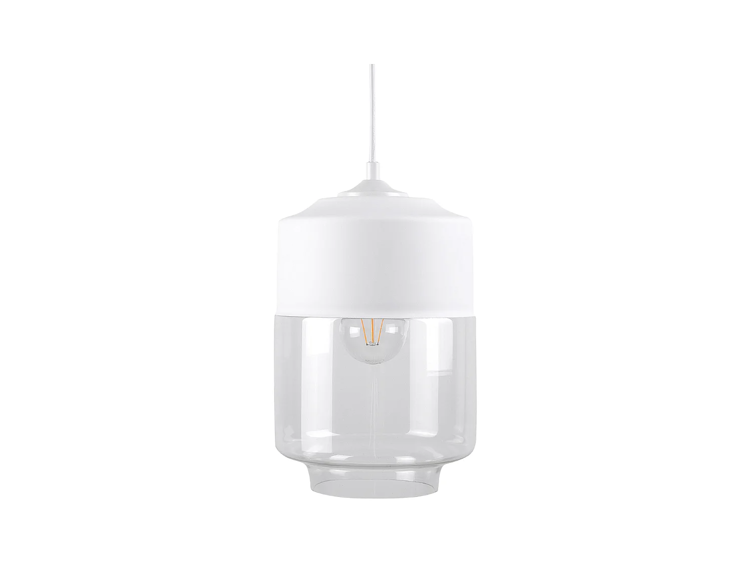Lampe suspension JURUA Verre Blanc