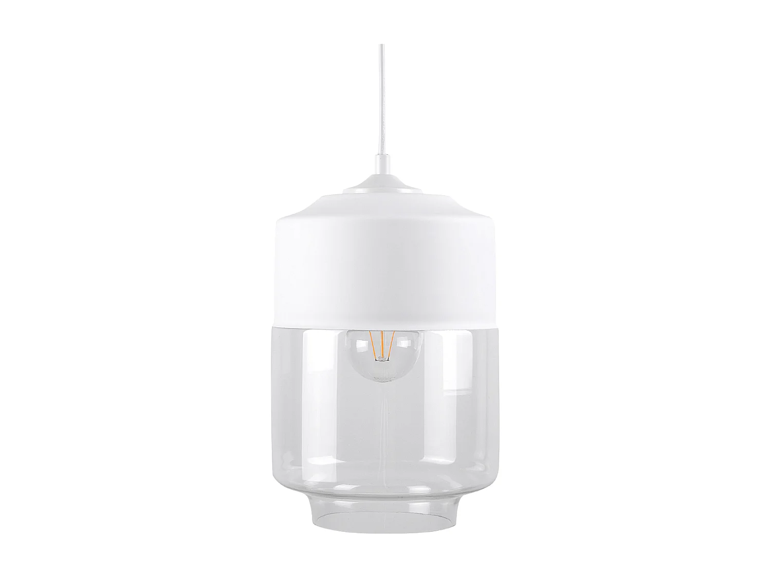 Hanglamp JURUA Glas Wit