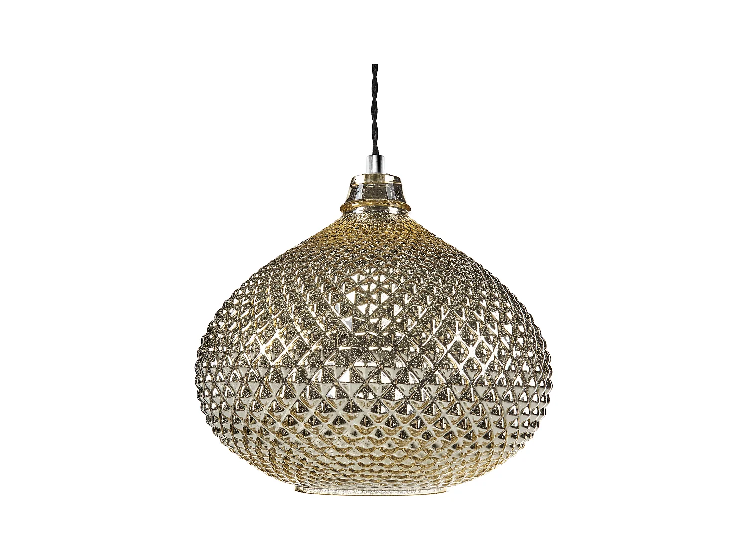 Lampe suspension MADON Verre Doré