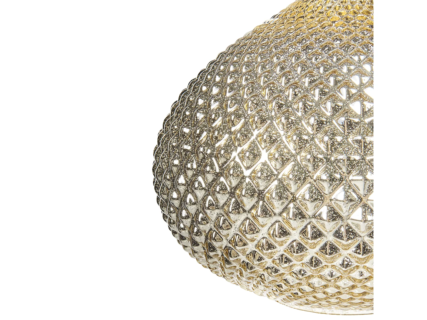 Lampe suspension MADON Verre Doré