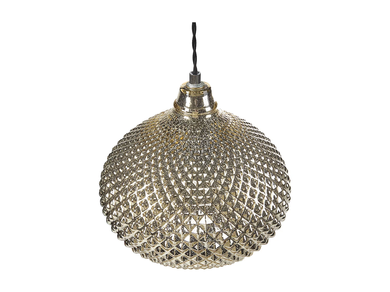 Lampe suspension MADON Verre Doré