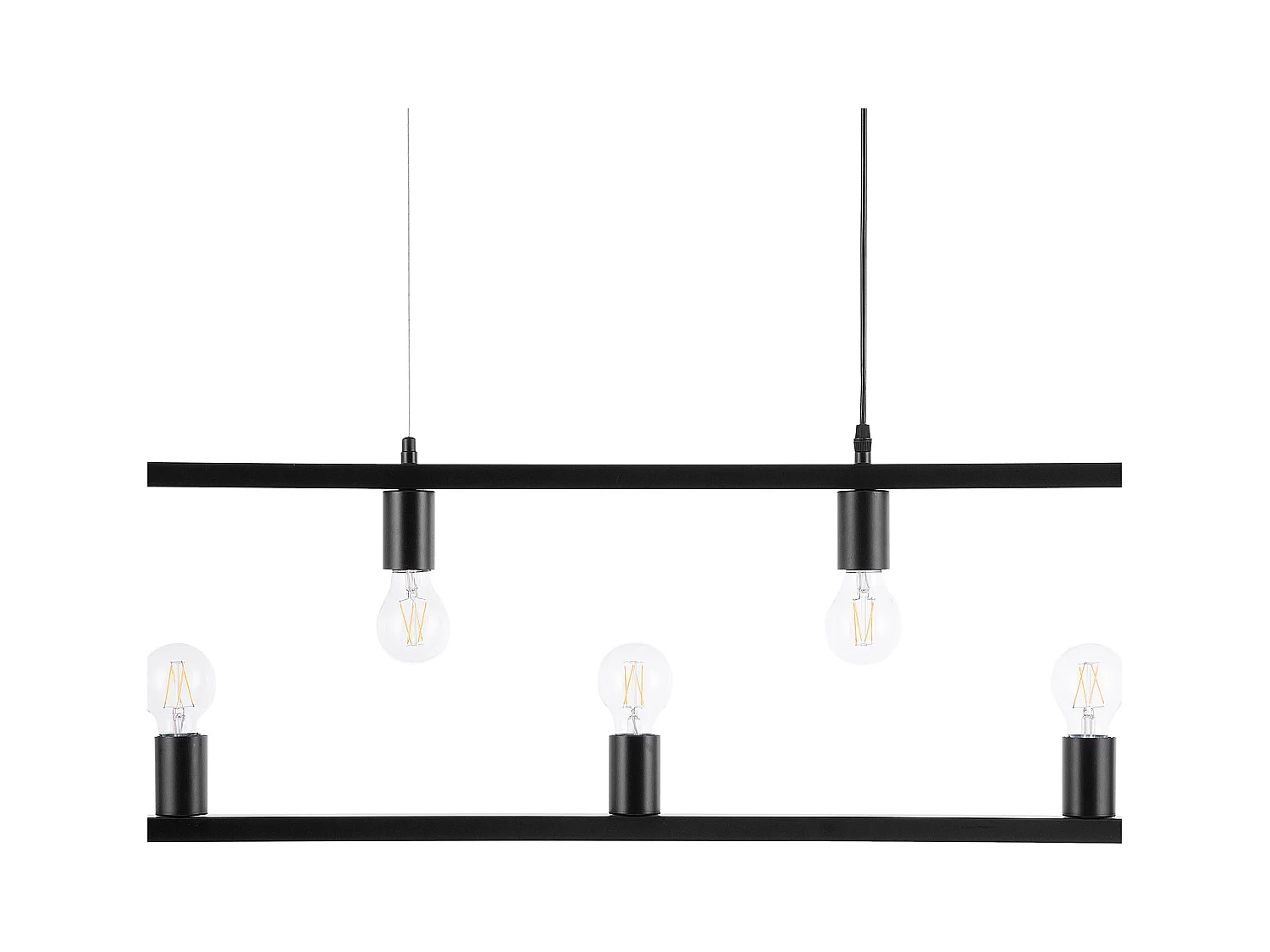 Lampe suspension BAYAS Métal Noir