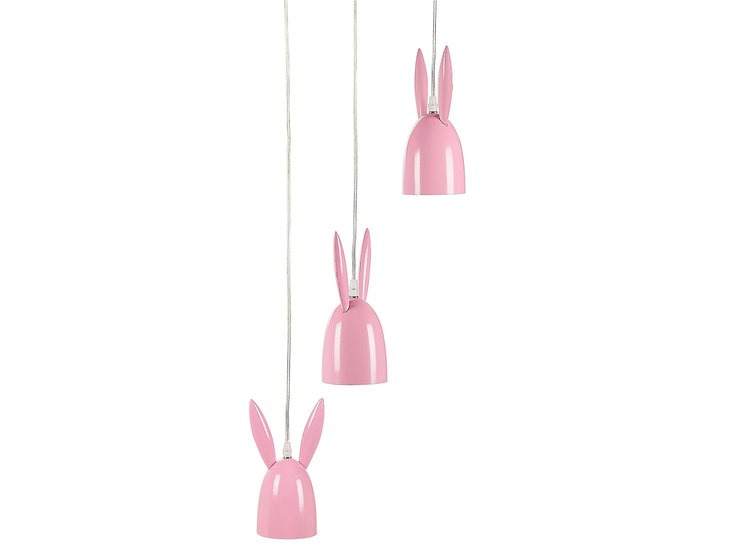Lampe de suspension en forme de lapin rose RABBIT