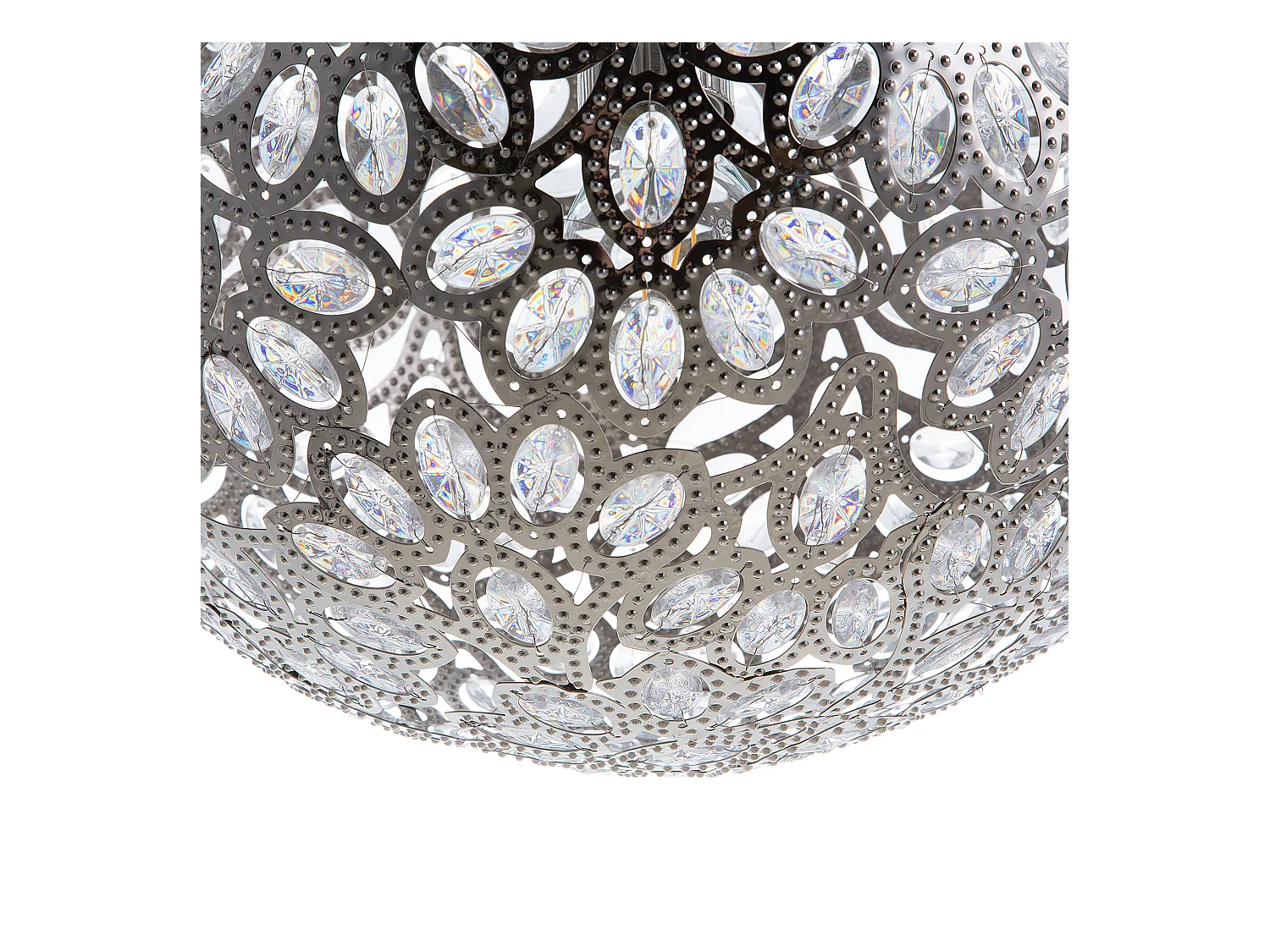 Lampe suspension VOLTA Métal Argenté