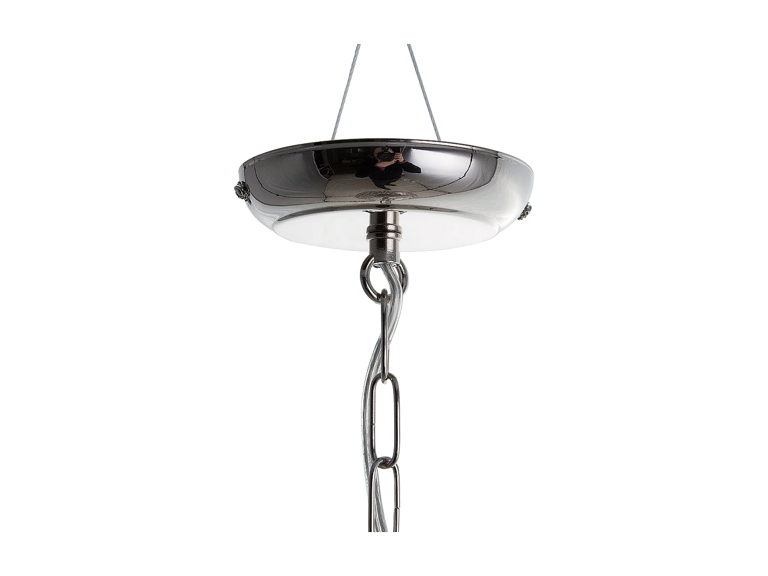 Lampe suspension VOLTA Métal Argenté
