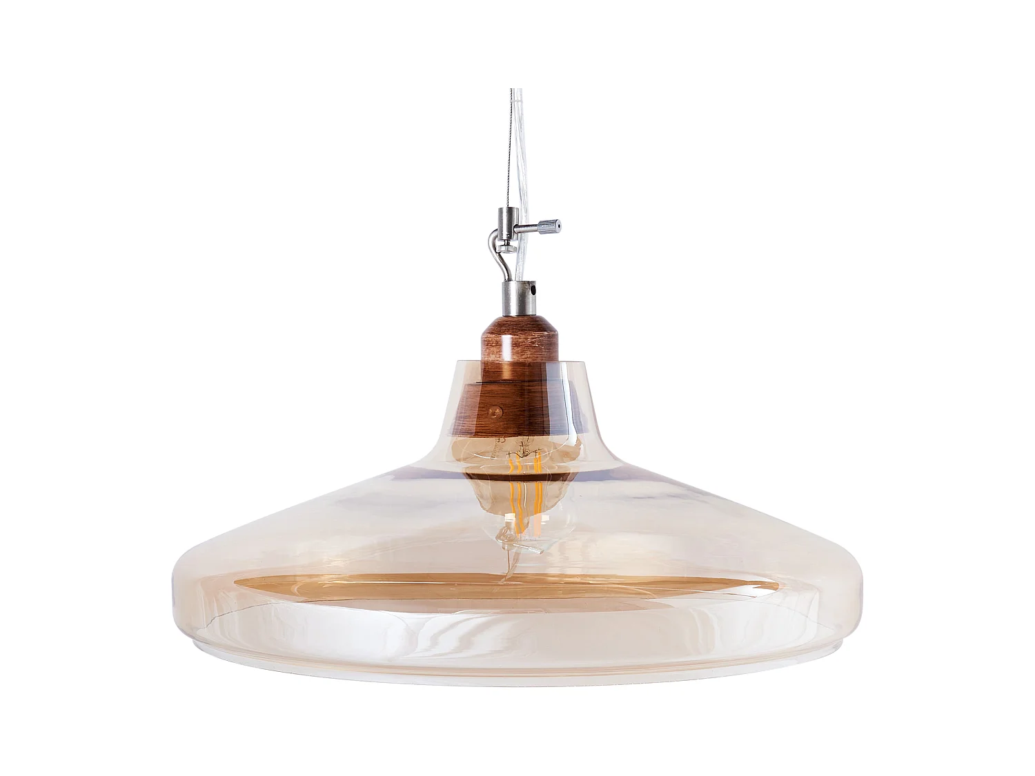 Lampe suspension ALIKOS Verre Doré