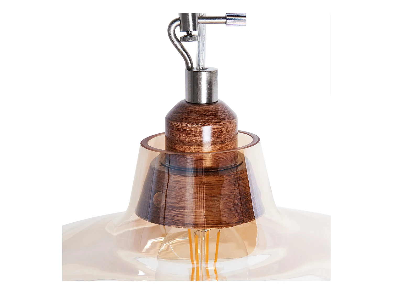 Lampa wisząca ALIKOS Szkło Złoty