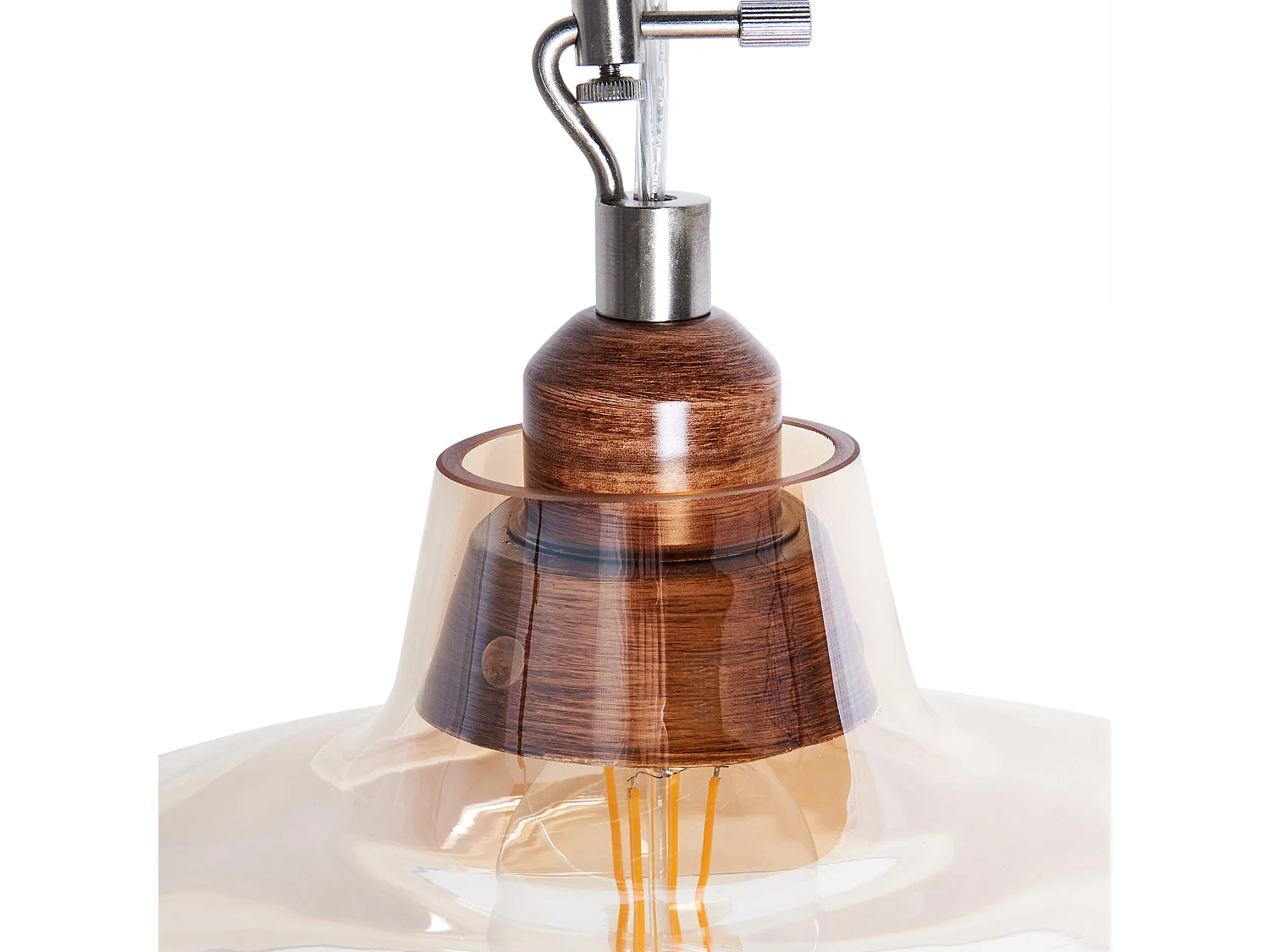 Lampa wisząca ALIKOS Szkło Złoty