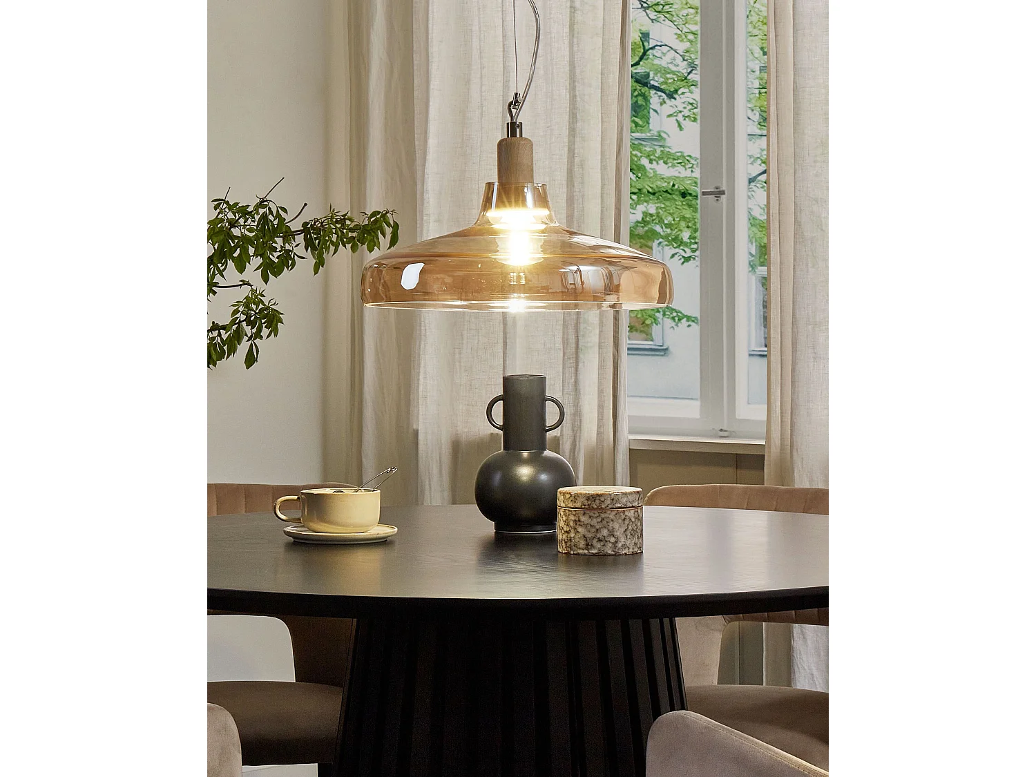 Pendant Lamp ALIKOS Glass Gold