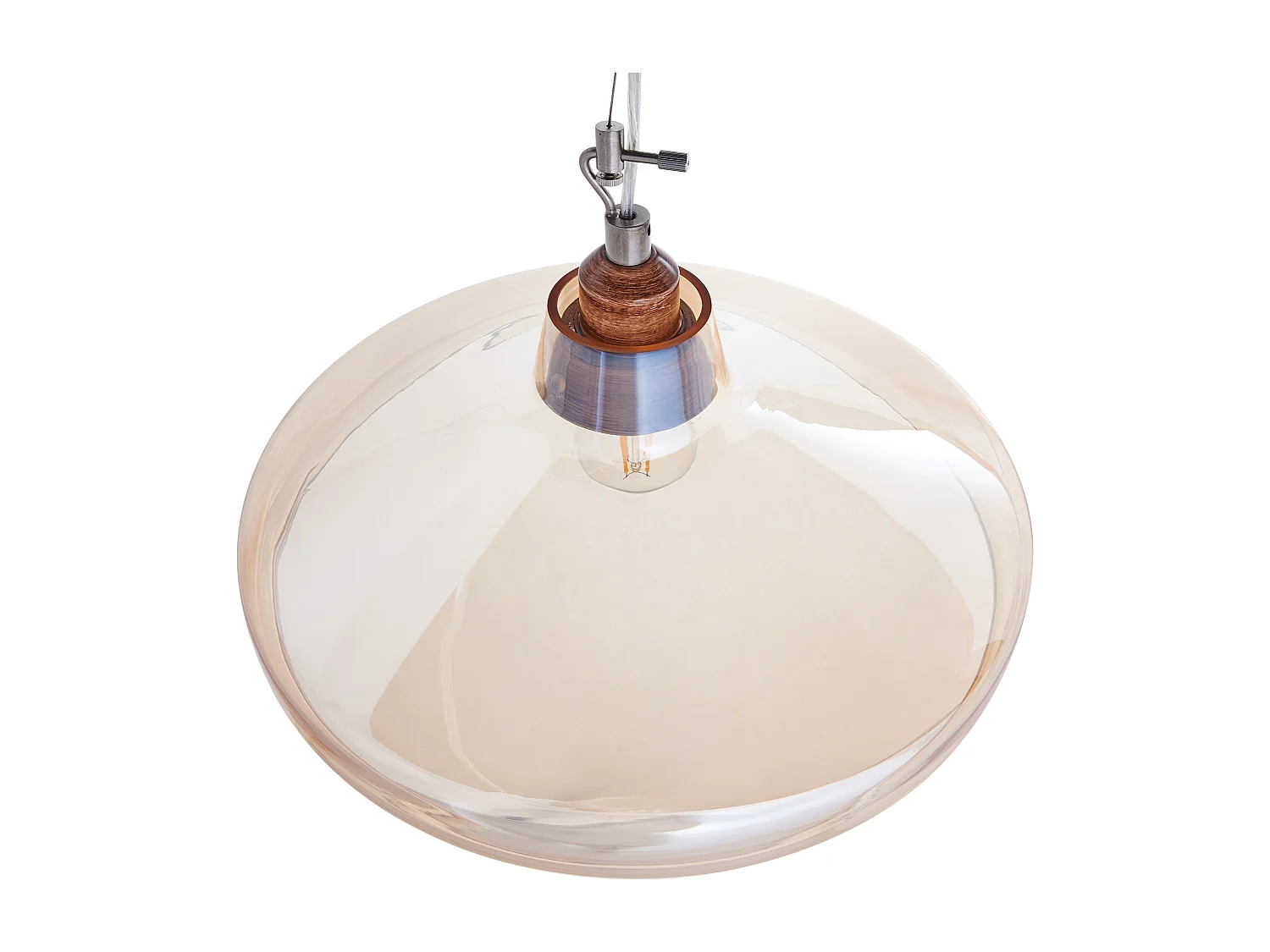 Lampe suspension ALIKOS Verre Doré