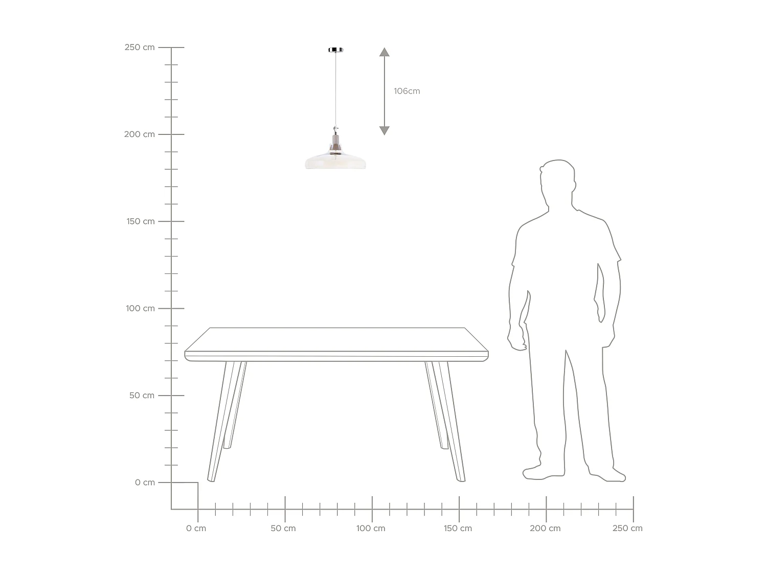 Lampe suspension ALIKOS Verre Doré