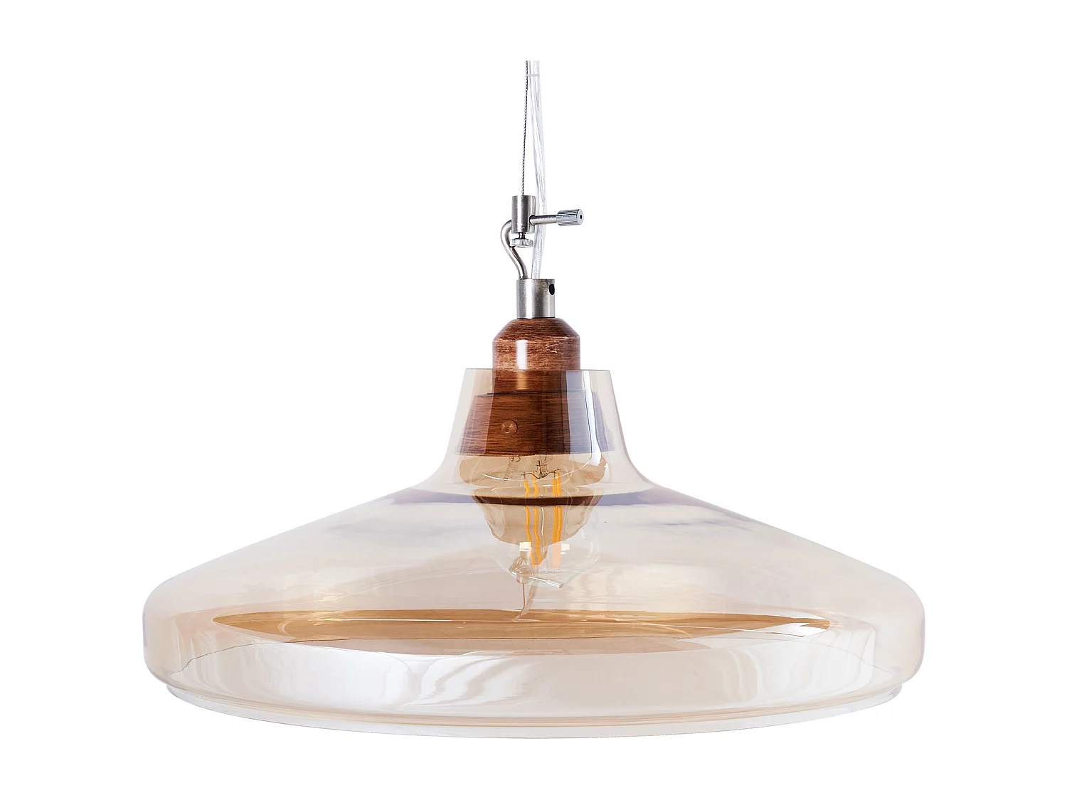 Lampe suspension ALIKOS Verre Doré