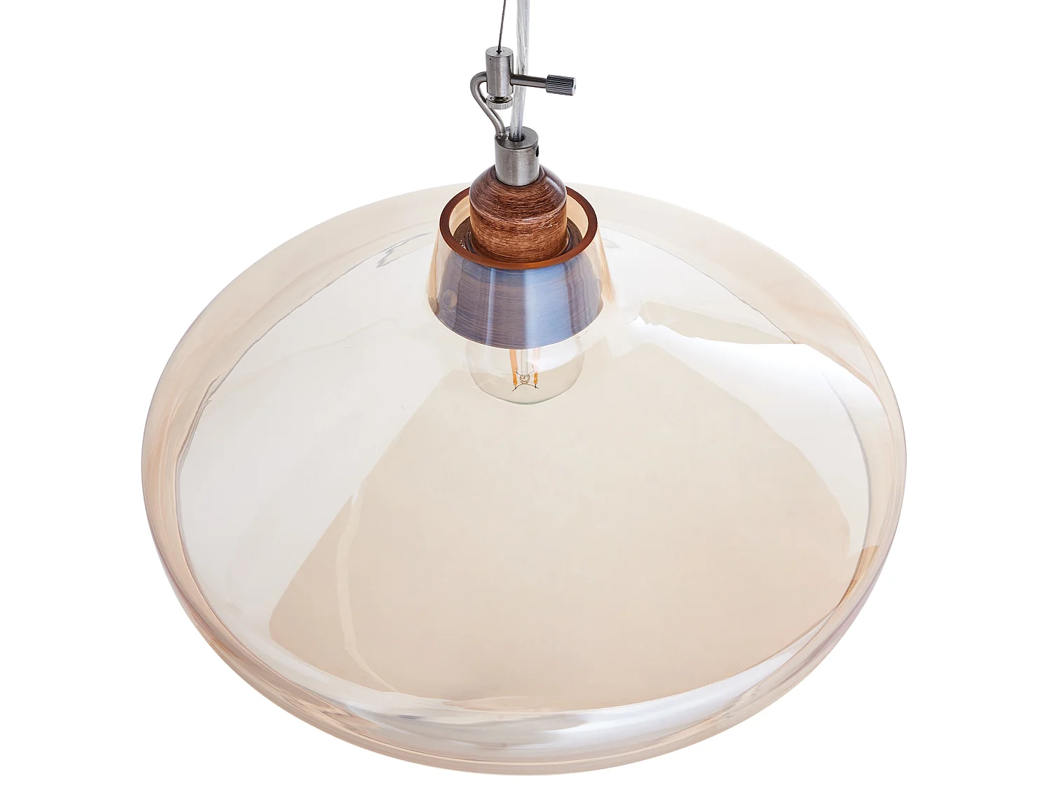 Lampe suspension ALIKOS Verre Doré