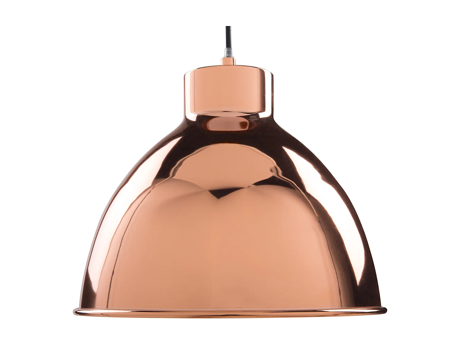 Candeeiro de teto em metal cobreado e branco DARYA