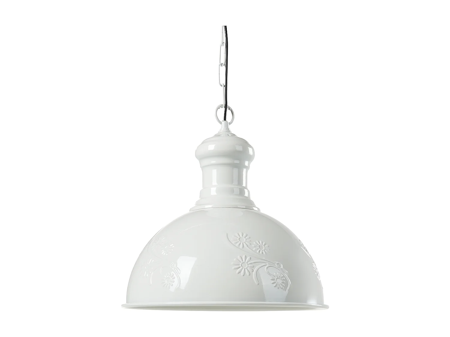 Lampe suspension DIDESSA Métal Blanc cassé