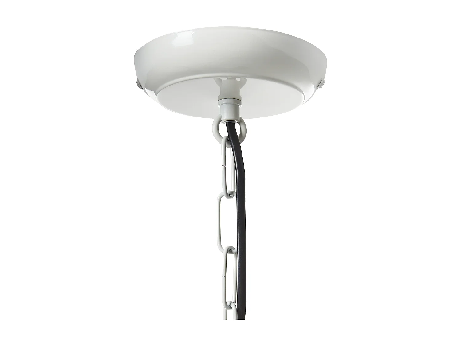 Lampe suspension DIDESSA Métal Blanc cassé