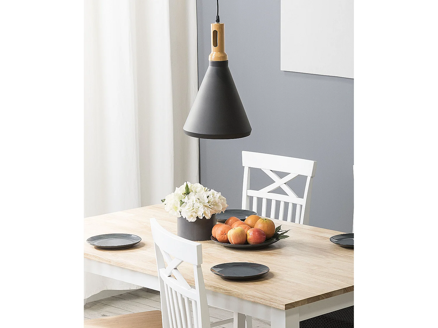 Trendy Hängeleuchte Pendelleuchte Aluminium schwarz/gold Mackenzie