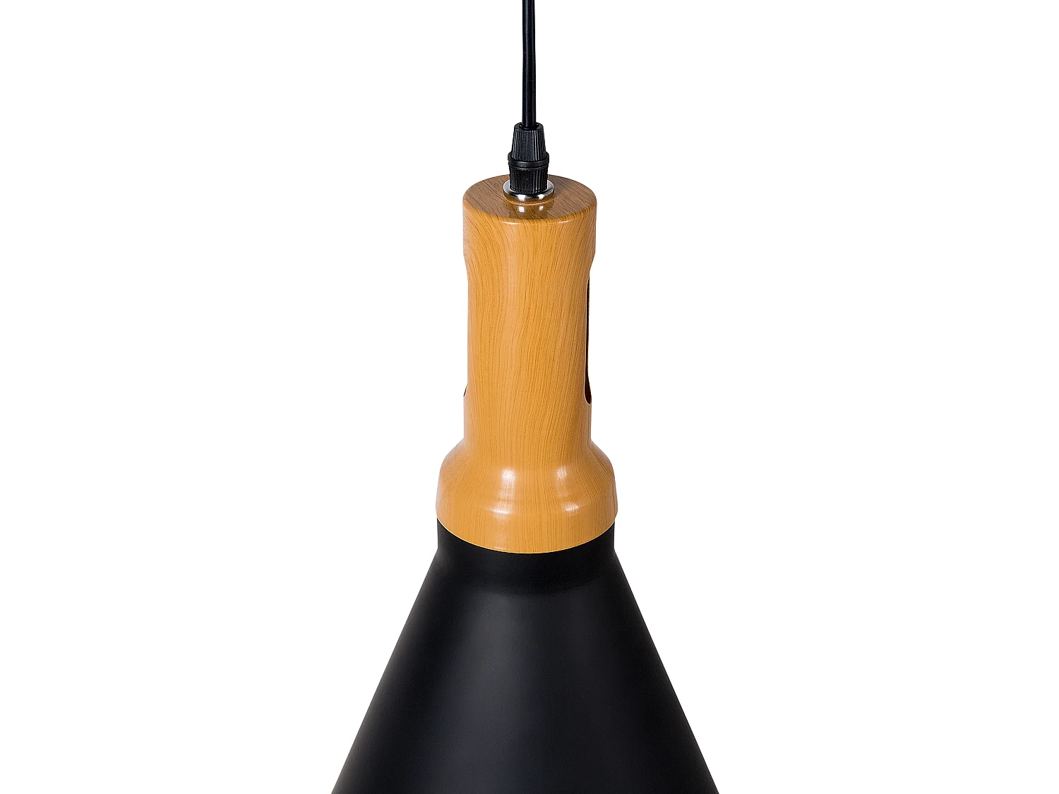 Trendy Hängeleuchte Pendelleuchte Aluminium schwarz/gold Mackenzie