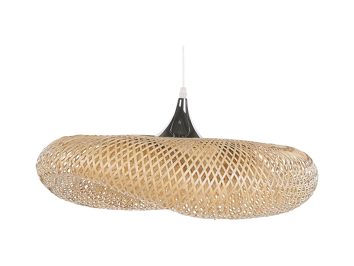 Dekorative Pendelleuchte geschwungene Form hellbraun Boyne