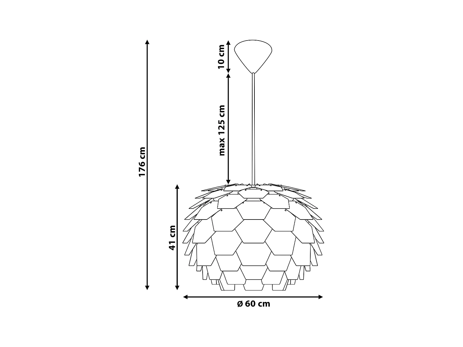Lampe suspension SEGRE Cuivré