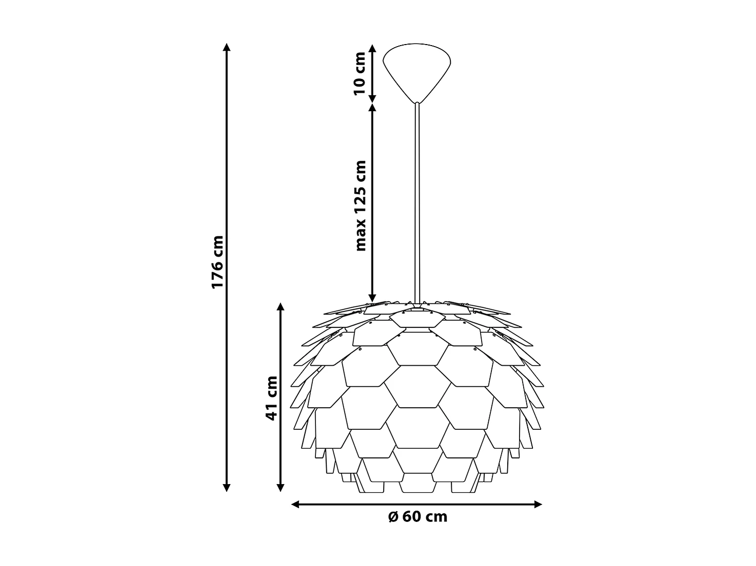 Hängelampe SEGRE Kupfer