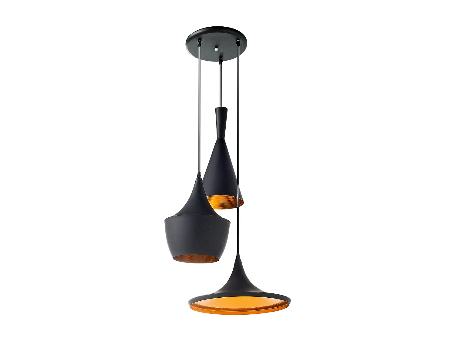 Lampe suspension noire CARSON