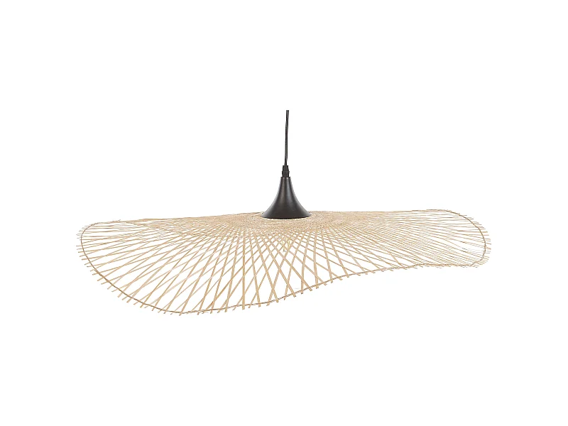 Pendelleuchte geschwungene Form heller Holzfarbton Floyd