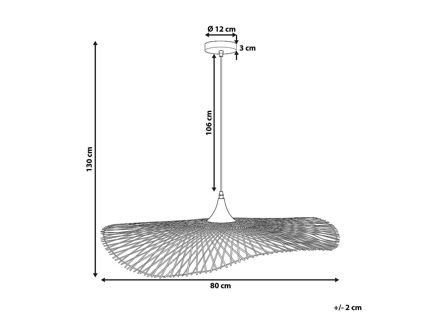 Pendelleuchte geschwungene Form heller Holzfarbton Floyd