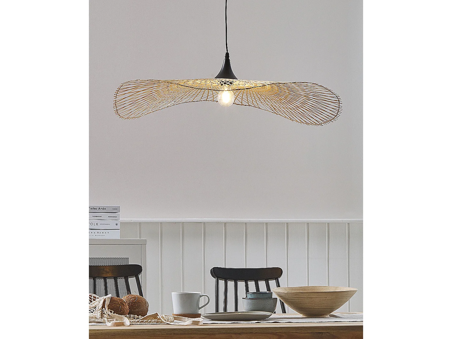 Lampa wisząca FLOYD Drewno bambusowe Jasnobrązowy