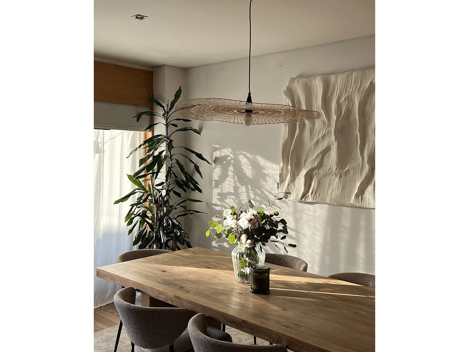 Hanglamp FLOYD Bamboehout Lichtbruin