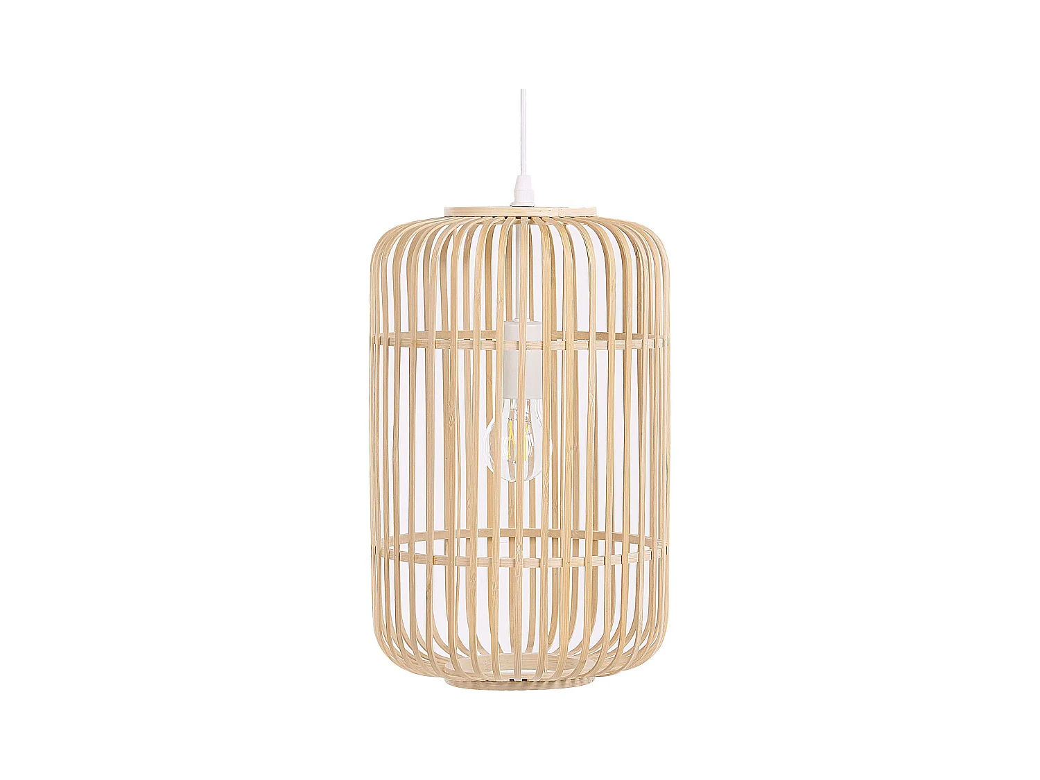 Lampe suspension AISNE Bambou Marron clair