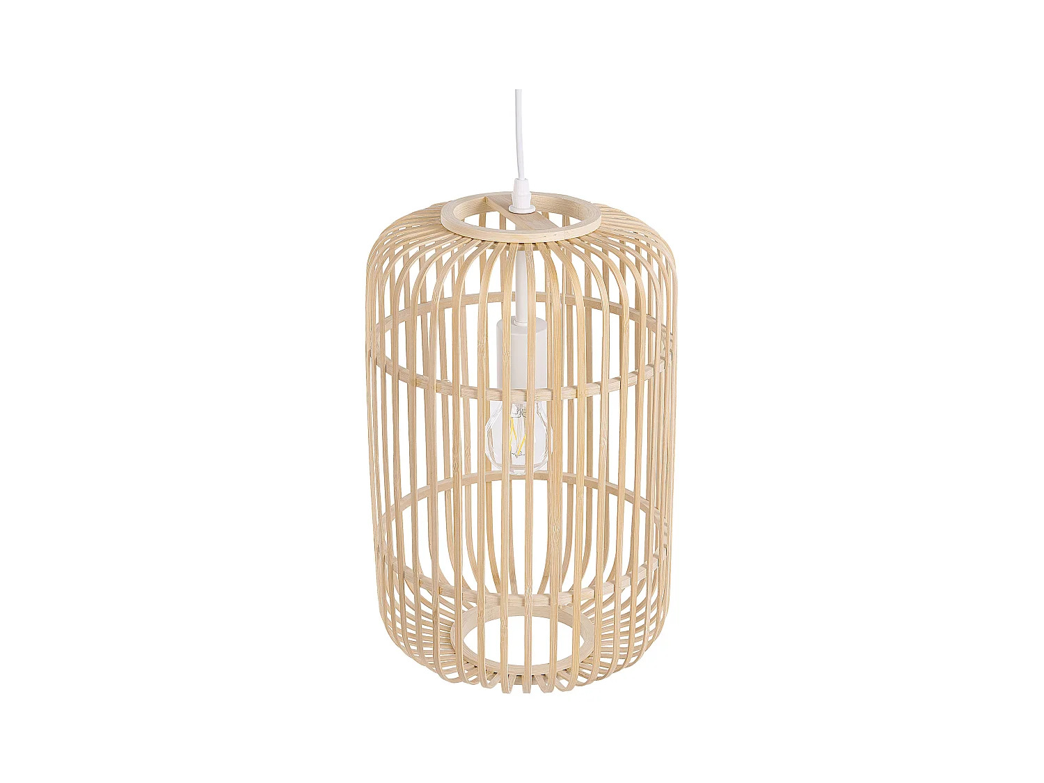 Lampe suspension AISNE Bambou Marron clair