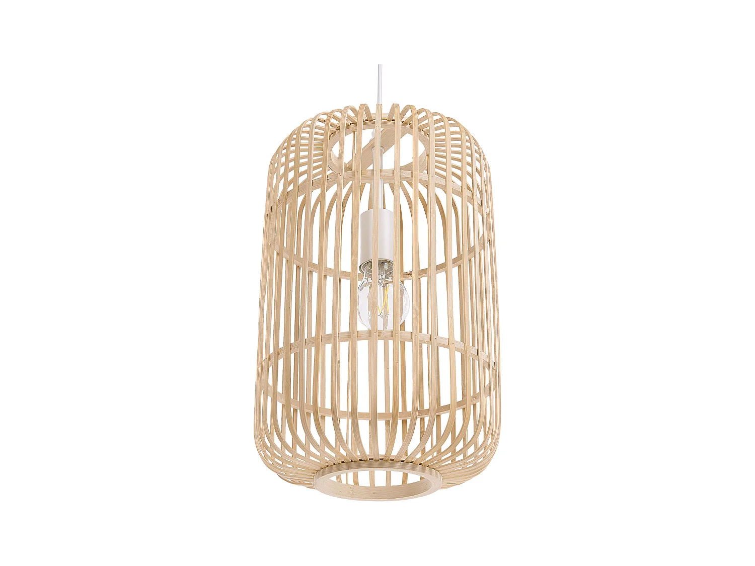 Lampe suspension AISNE Bambou Marron clair