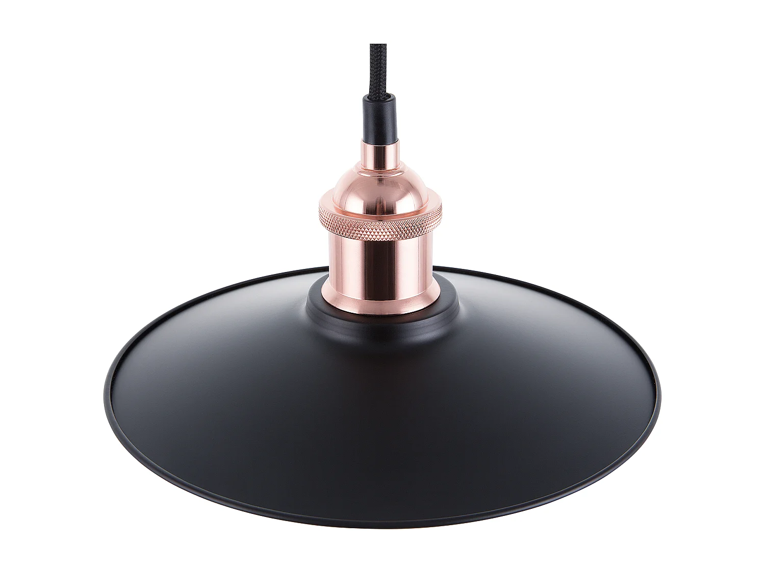 Industrie Hängelampe Retro Stil Lampenschirm aus Metall schwarz/Kupfer Swift S