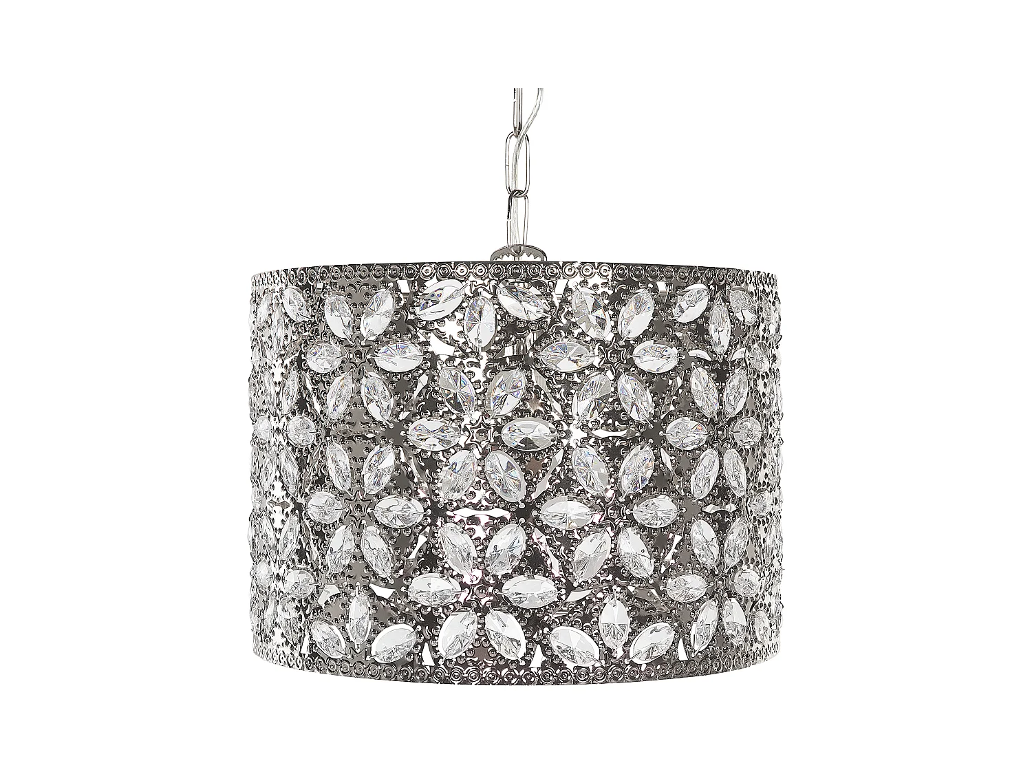 Lampe suspension SAJO Métal Argenté