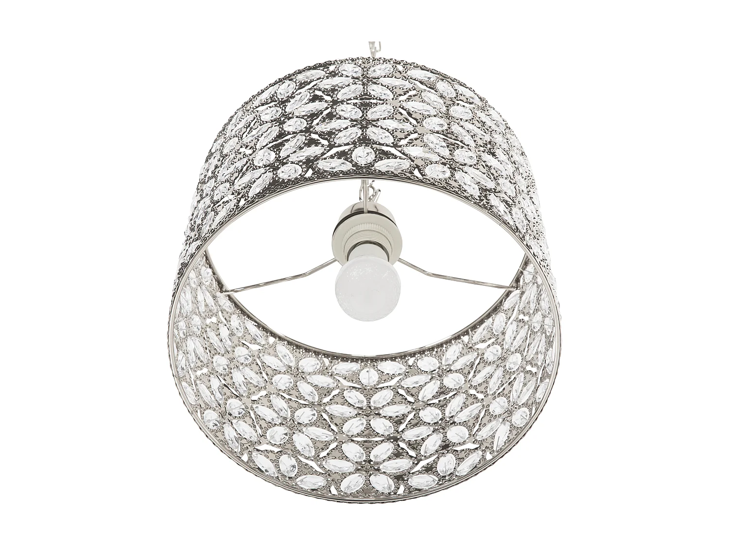 Lampe suspension SAJO Métal Argenté