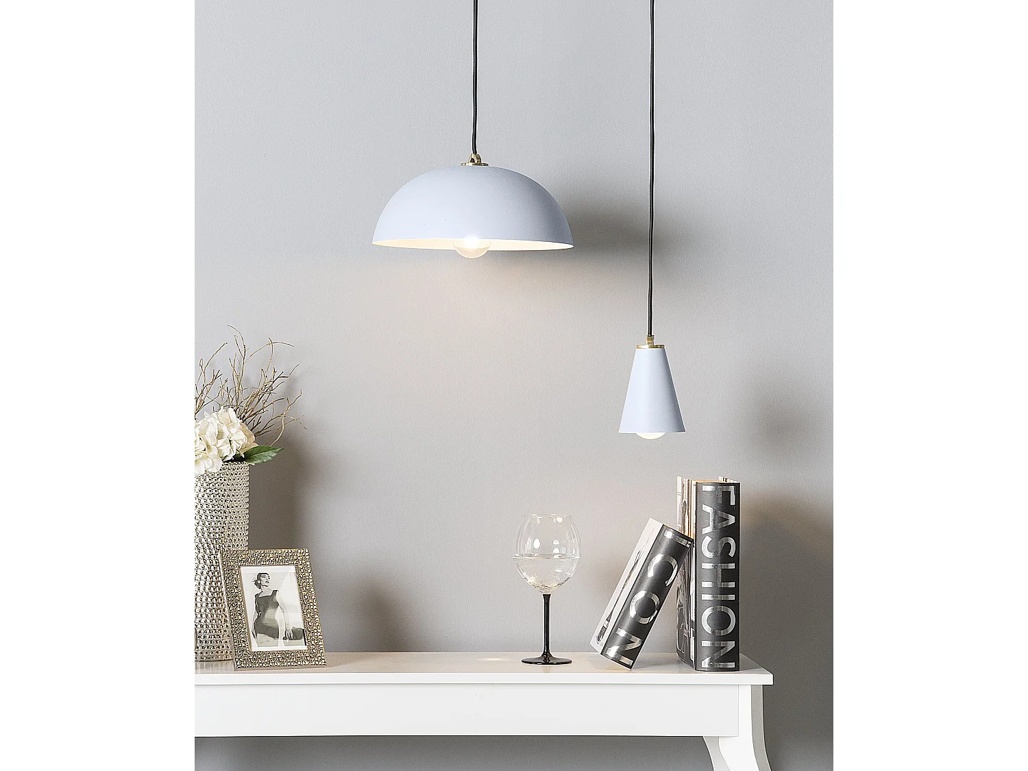 Hanglamp ESERA Metaal Lichtblauw