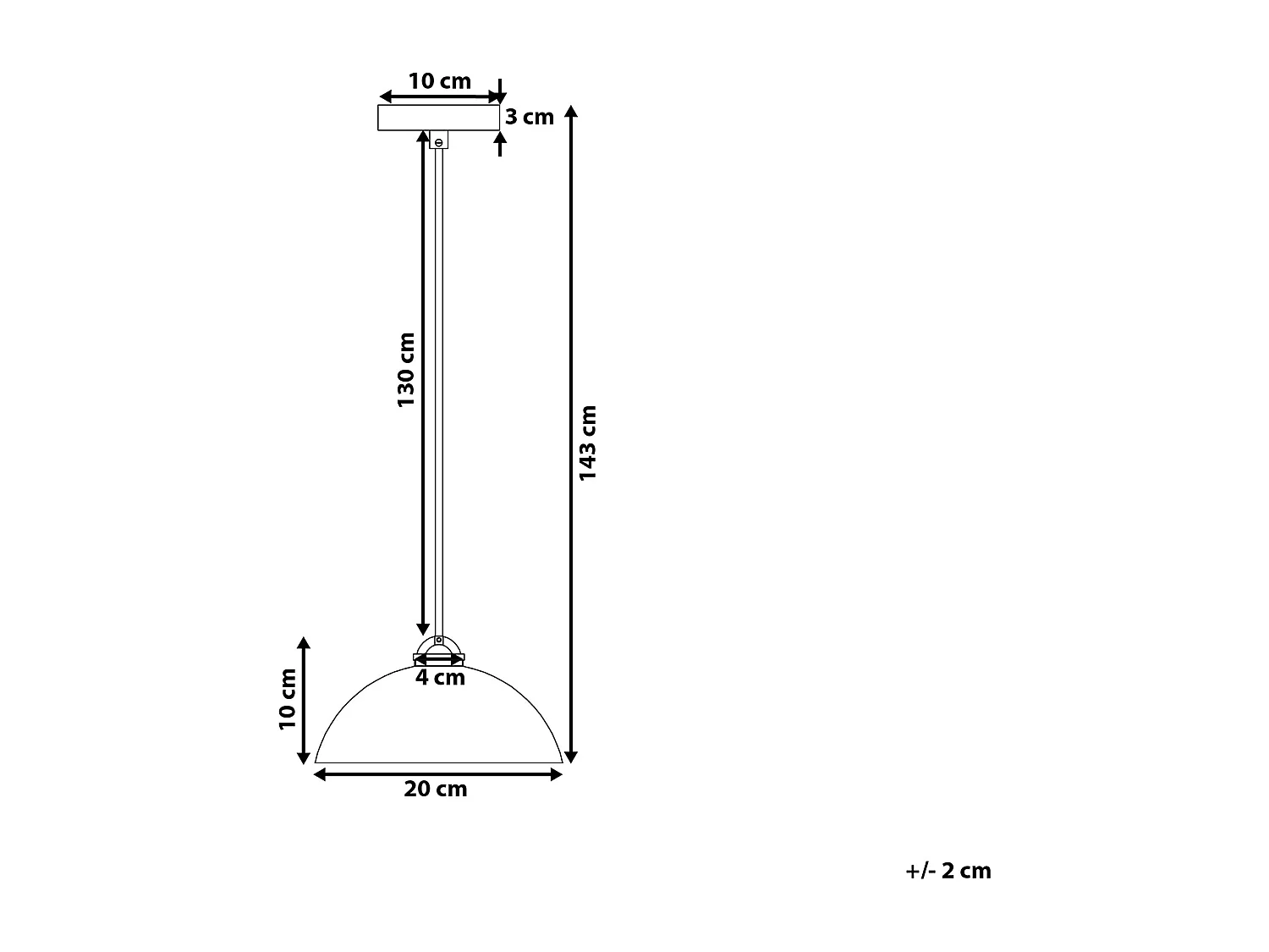 Hanglamp ESERA Metaal Lichtblauw