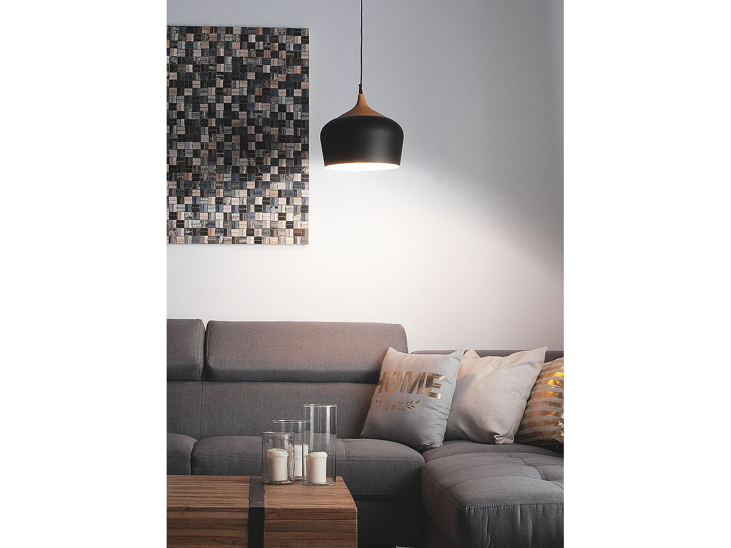 Lampe suspension ANGARA Noir