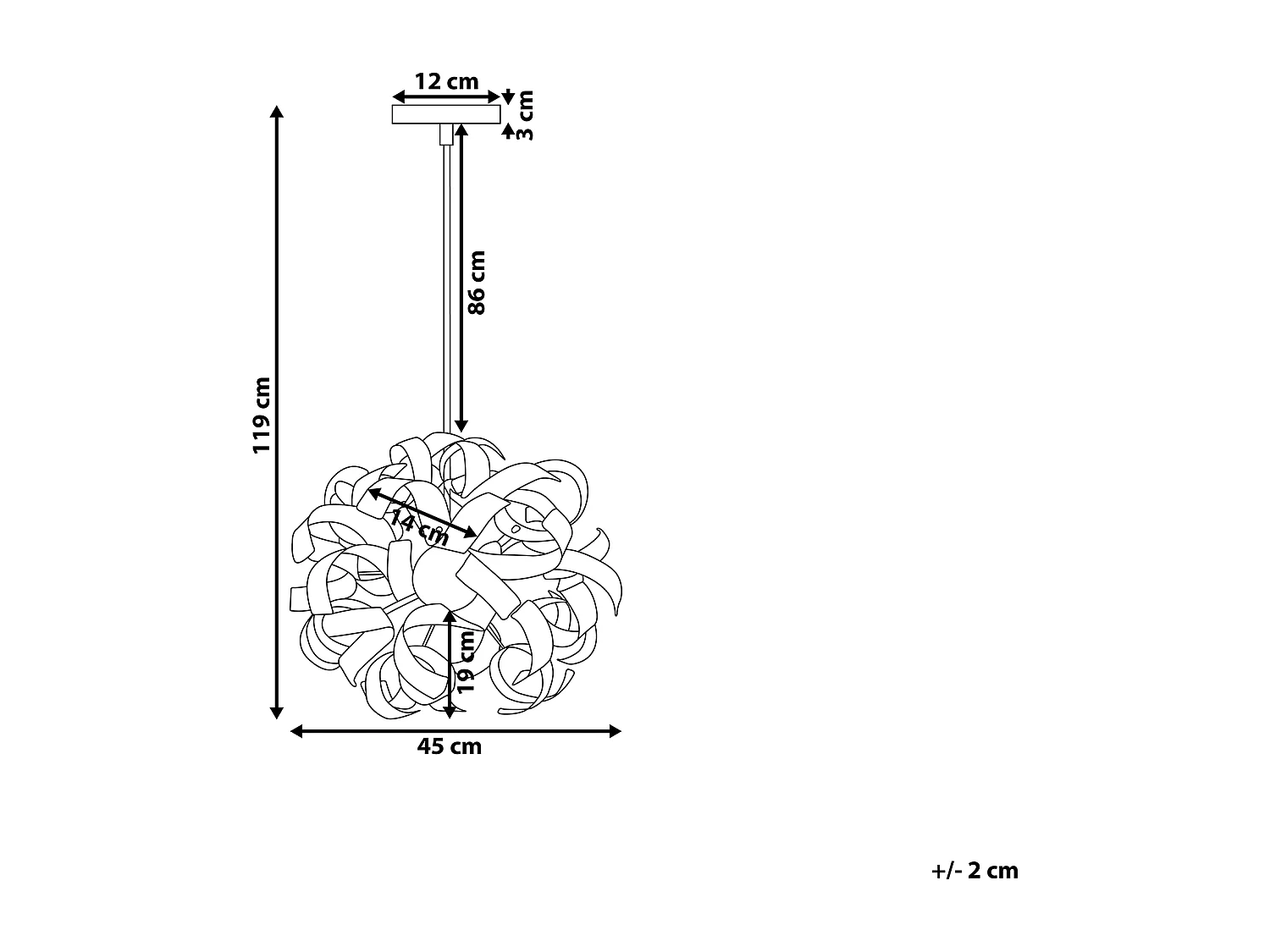 Lampe suspension nickel ICANA