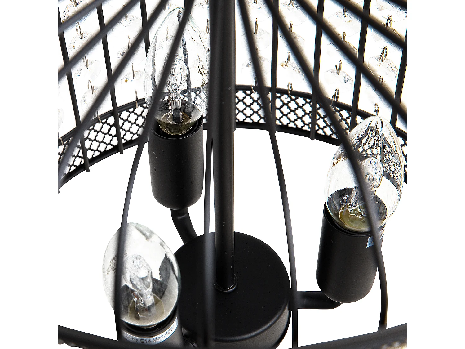 Lampe suspension CELON Métal Noir