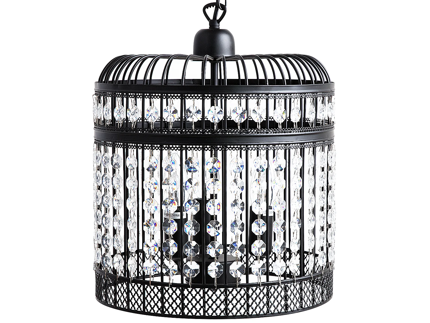 Lampe suspension CELON Métal Noir