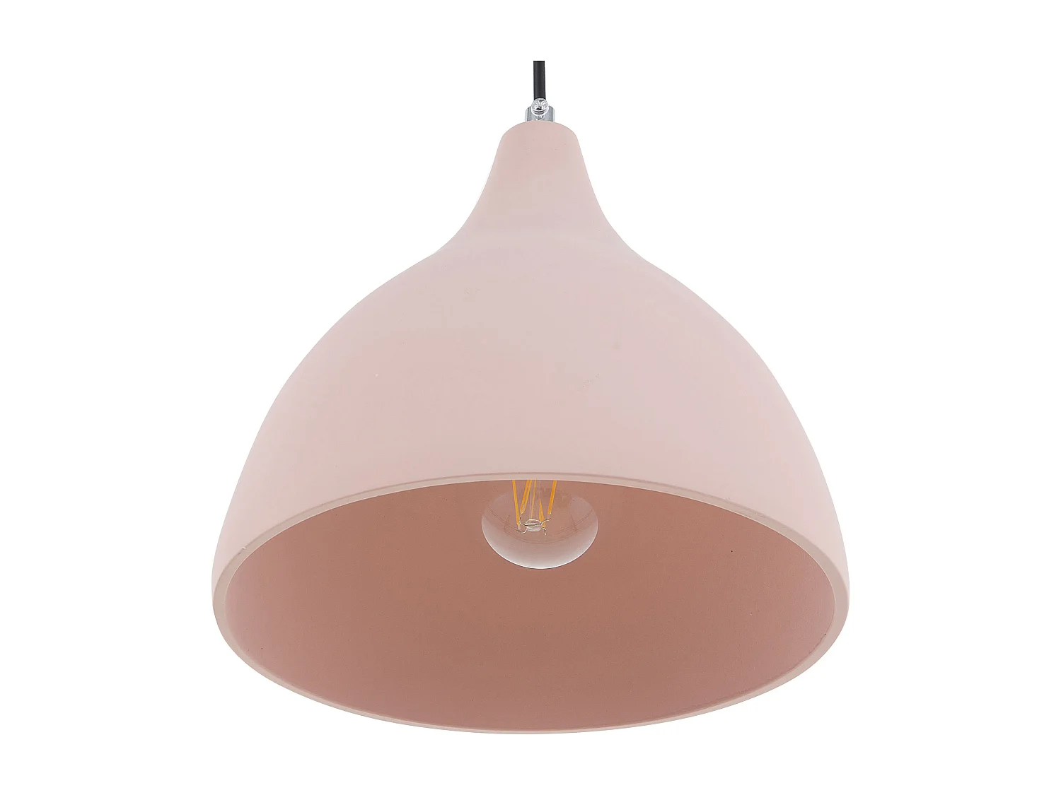Lampe suspension LAMBRO Béton Rose