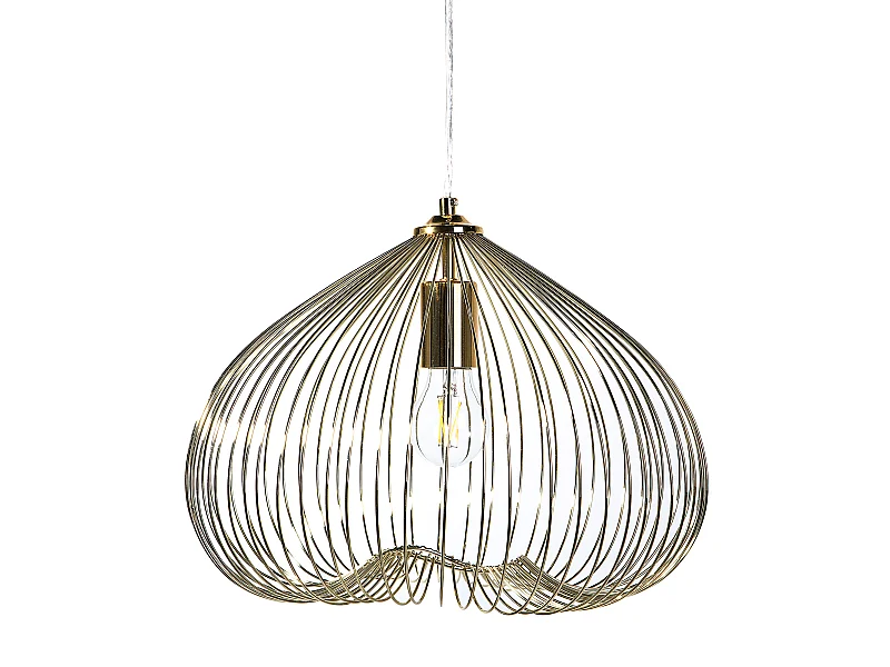 Pendelleuchte im industriellem Stil Metall gold Tordino