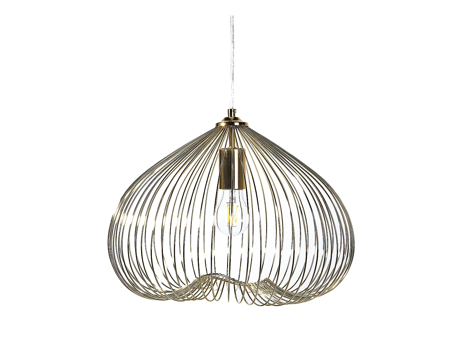 Lampe suspension TORDINO Métal Doré