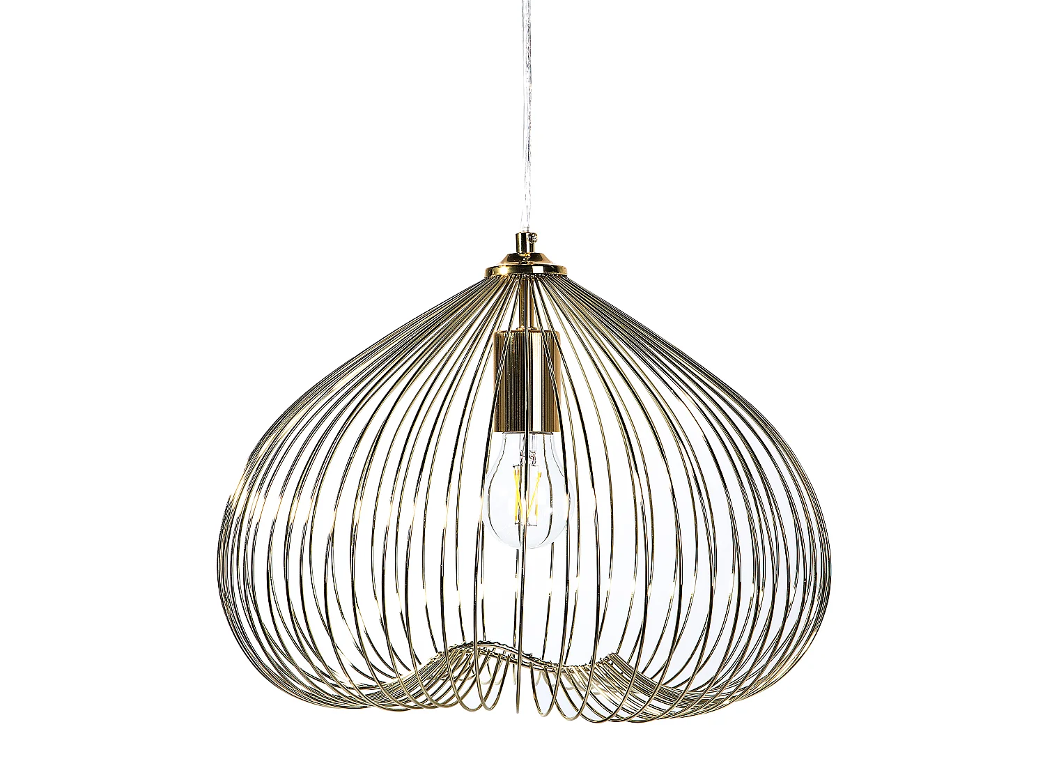 Lampe suspension TORDINO Métal Doré